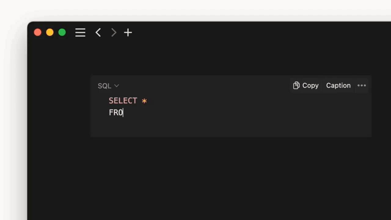 Code block auto-indentation
