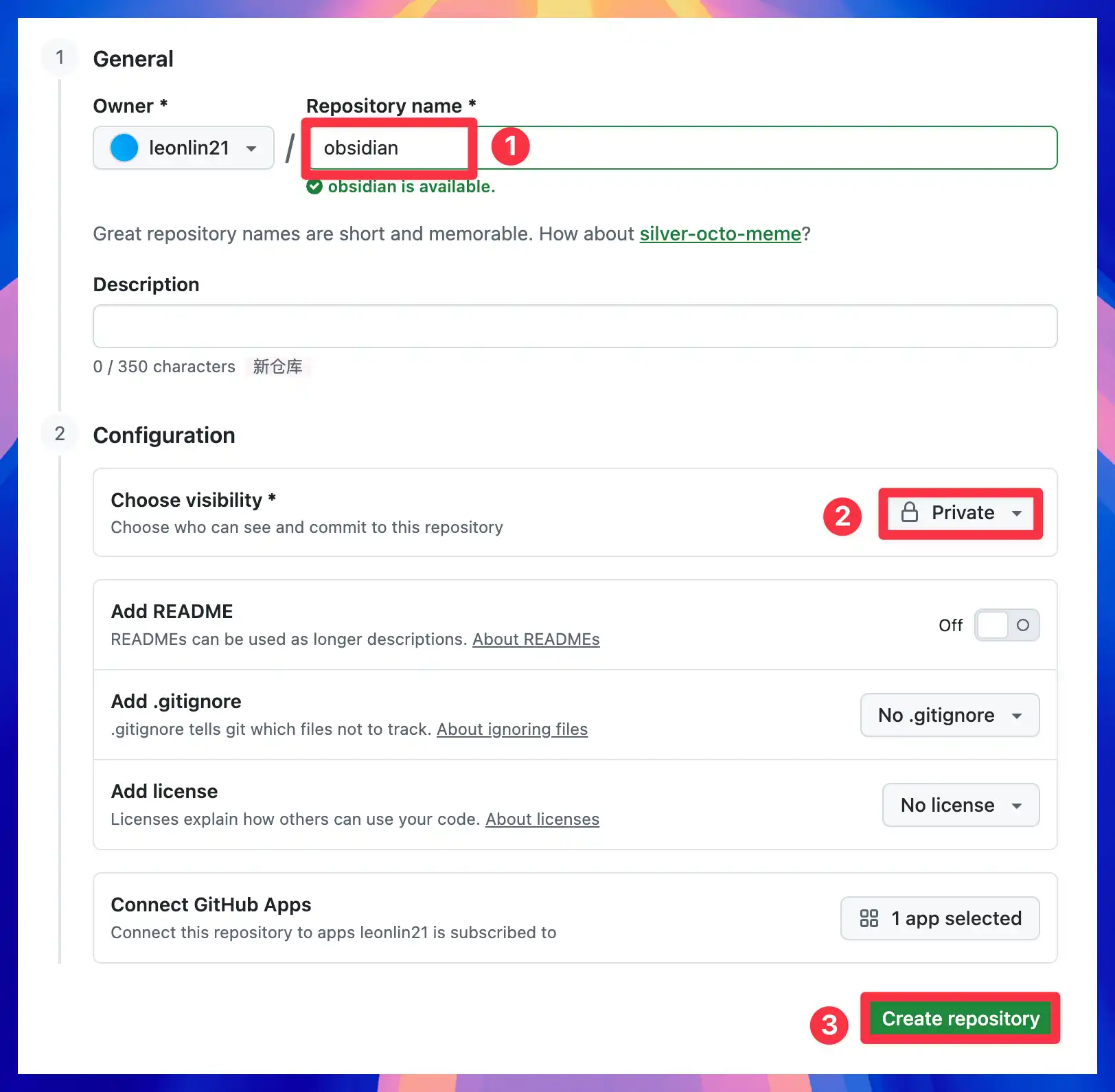 Set the GitHub repository to Private