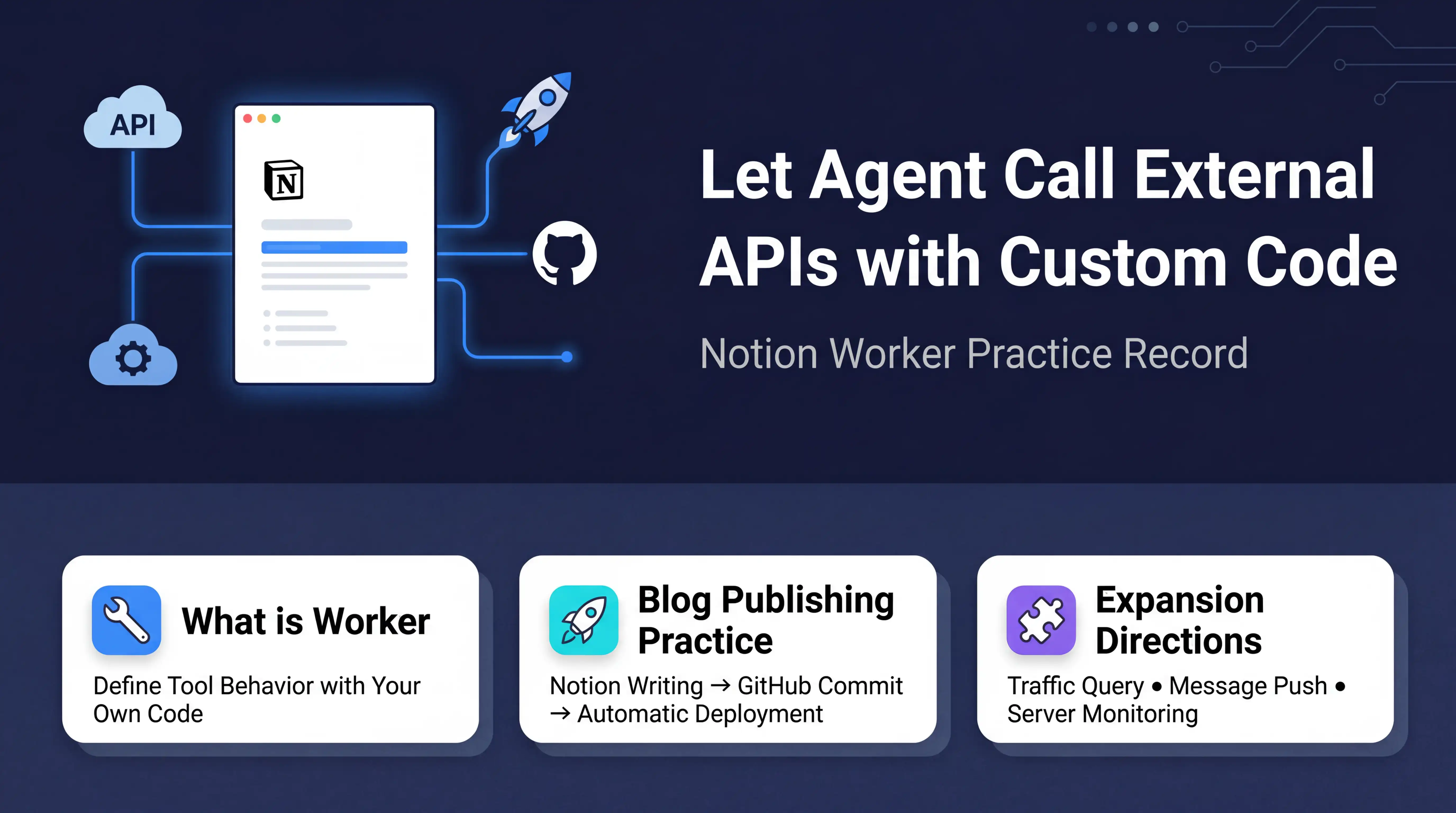 Notion Worker in Practice: Using Custom Code to Call External APIs from Custom Agent